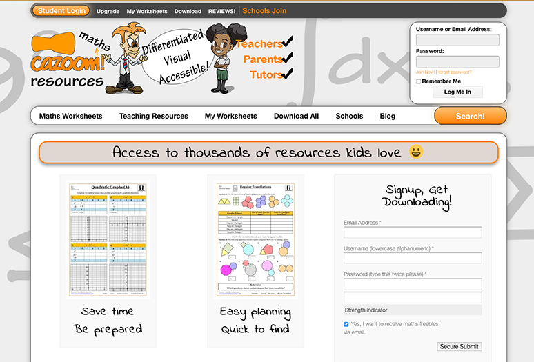 Cazoom-Maths-Website-Sale